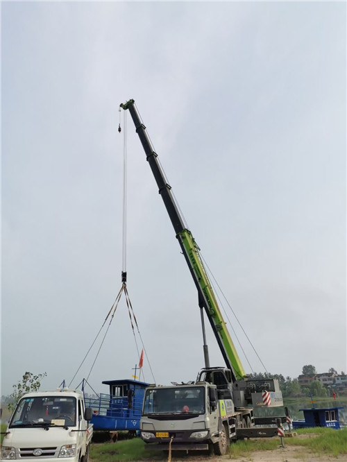 新邵县桥梁建设吊装案例